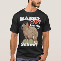 Capybara diplômé dernier jour d'école heureux