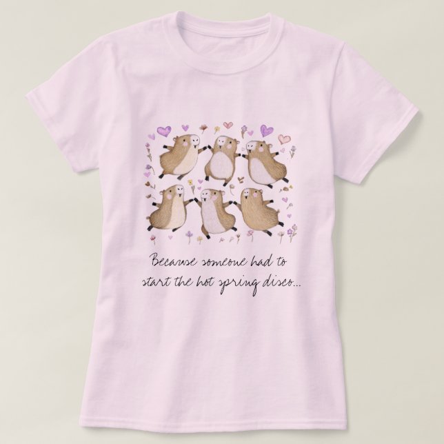 T-shirt Capybara Disco (Design devant)