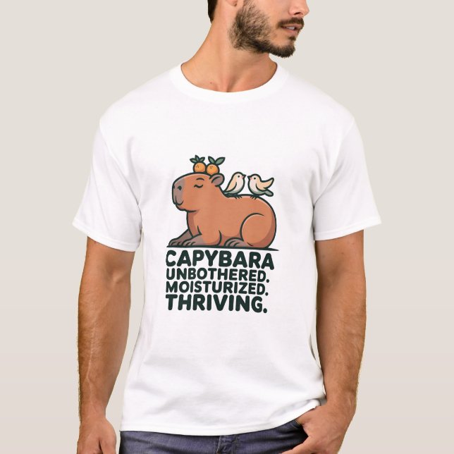 T-shirt Capybara Drôle (Devant)