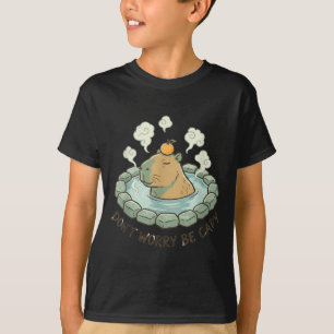 T-shirt Capybara drôle ne t'inquiète pas sois capy mignon