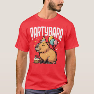 T-shirt Capybara drôle Partybara Capybara fête d'anniversa