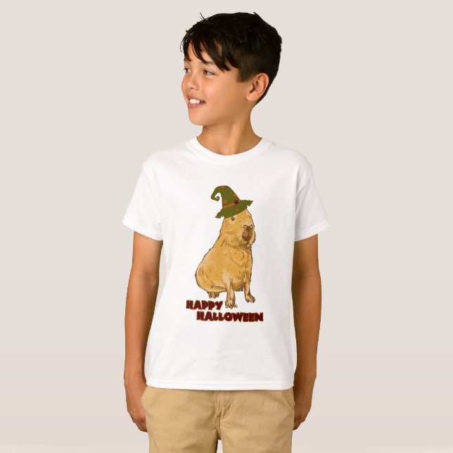 T-shirt Capybara drôle - Rongeur d'Halloween (Devant entier)