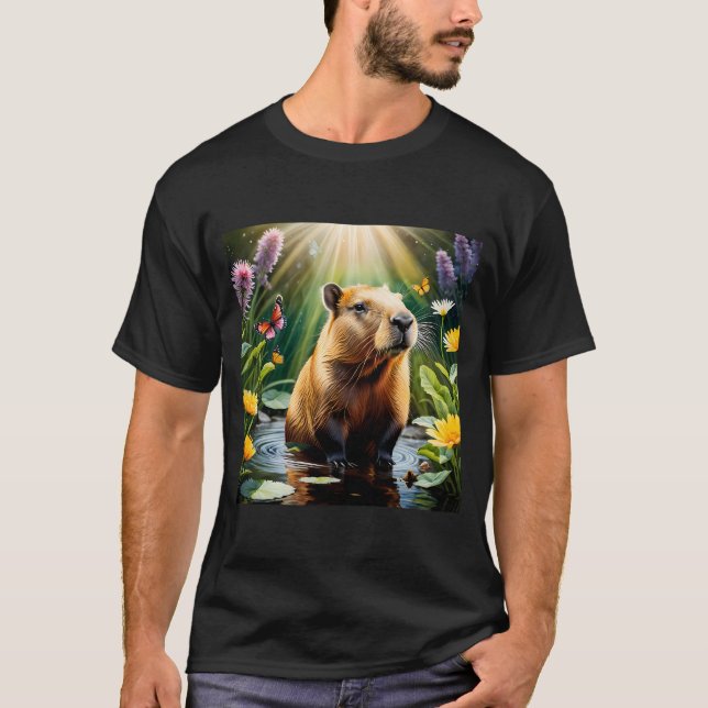 T-shirt Capybara du printemps (Devant)
