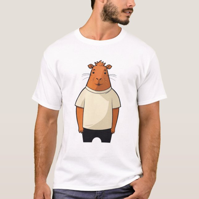 T-shirt Capybara dude (Devant)