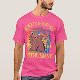 T-shirt Capybara Enthousiaste de l'amour Rodent Capybaras 