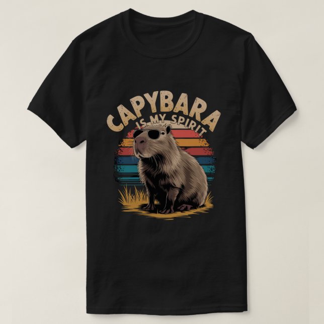 T-shirt Capybara est ma chemise animalière, amoureux des a (Design devant)