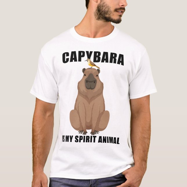 T-shirt Capybara Est Mon Esprit Animal (Devant)