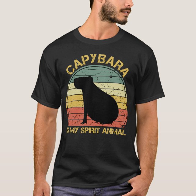 T-shirt Capybara Est Mon Esprit Animal (Devant)