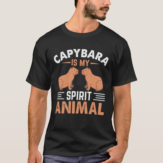 T-shirt Capybara Est Mon Esprit Animal I Capybara (Devant)