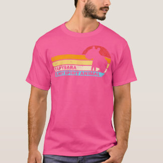 T-shirt Capybara Est Mon Esprit Animal Sunset Capybara