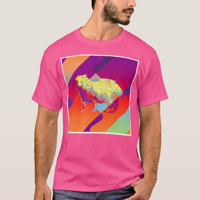 T-shirt Capybara esthétique (Devant)