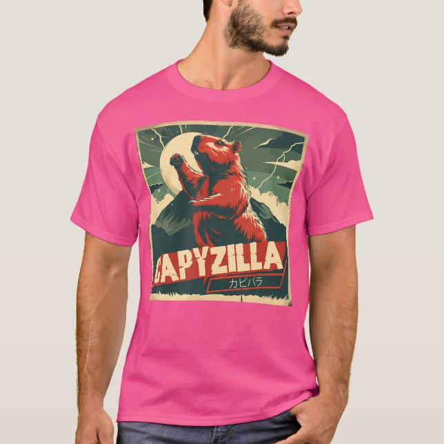 T-shirt Capybara Funny Capybara Rodent Capyzilla Funny (Devant)
