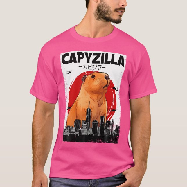 T-shirt Capybara Funny Capybara Rodent Capyzilla Funny (Devant)