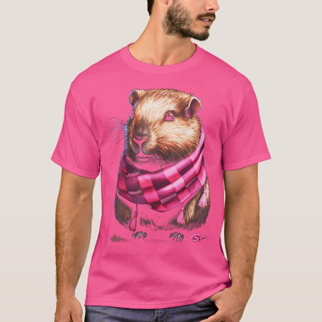 T-shirt Capybara Funny Capybara Rodent Grass-Mater Capybar (Devant)