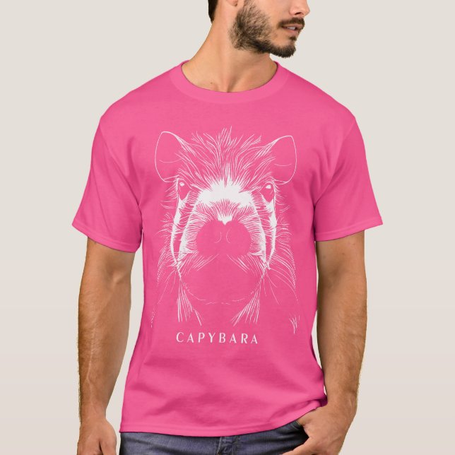 T-shirt Capybara Funny Capybara Rodent Grass-Mater Capybar (Devant)