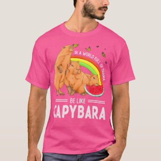 T-shirt Capybara Funny Mignon Animal Être Comme Capybara