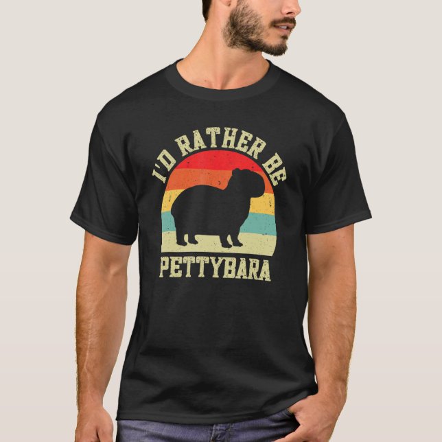 T-shirt Capybara Géant Rongeur Pour Happybara (Devant)