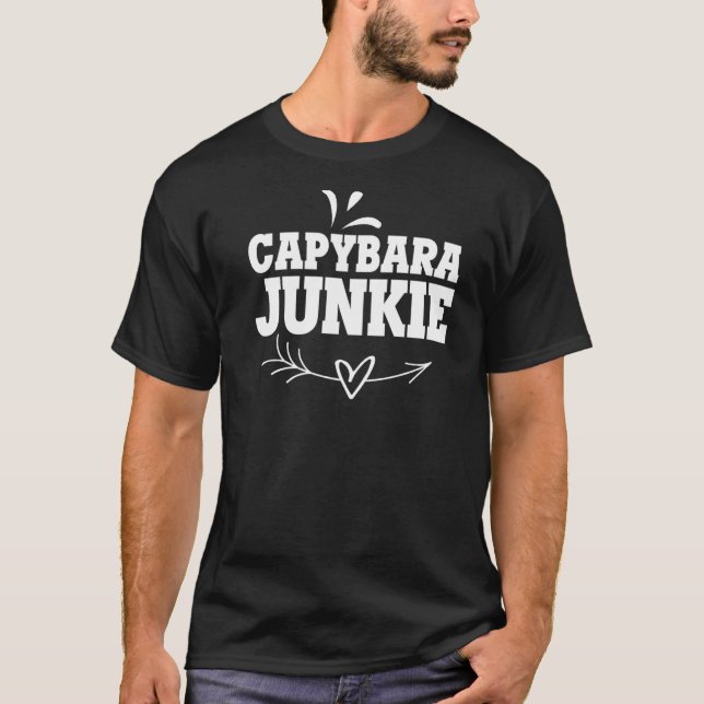 T-shirt Capybara Giant Rodent Pour Capybara junkie (Devant)