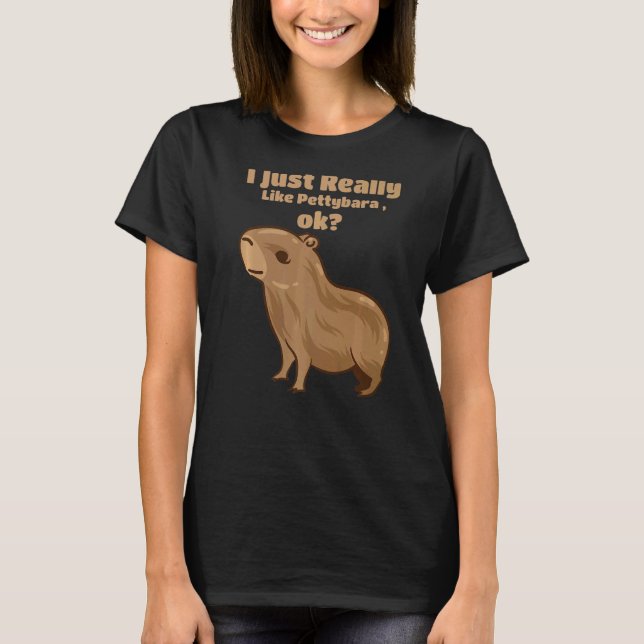 T-shirt Capybara Giant Rodent Pour Happybara (Devant)