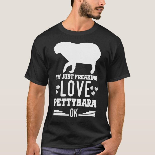 T-shirt Capybara Giant Rodent Pour Pettybara (Devant)