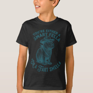 T-shirt Capybara Gros Malin Pet Fumella Drôle Cowboy Humo