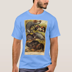 T-shirt Capybara Guinée Porcupine Porcupine Vintage Animal