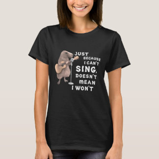 T-shirt Capybara Guitare Juste Parce Que Je Ne Peux Pas Ch