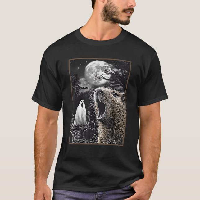 T-shirt Capybara Halloween  (Devant)