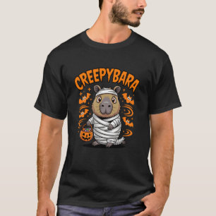 T-shirt Capybara Halloween Momie Creepybara Drôle Capybara