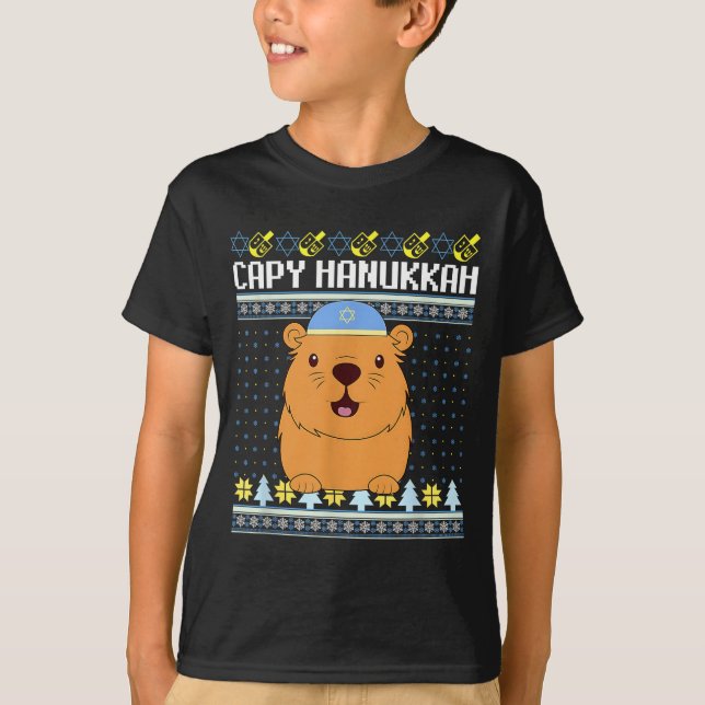T-shirt Capybara Hanukkah Capy Hanukkah Chanukah Jewish Ki (Devant)