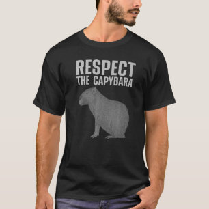 T-shirt Capybara Hommes Femmes Enfants Cavy Rodent Capybar