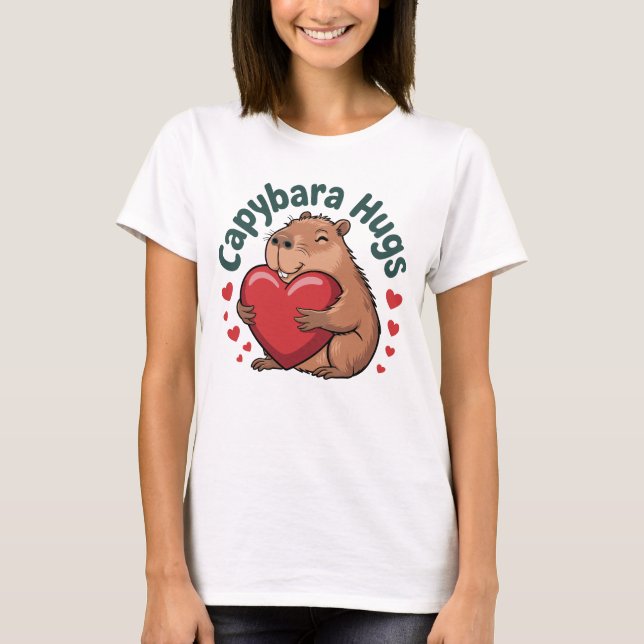 T-shirt Capybara Hugs (Devant)