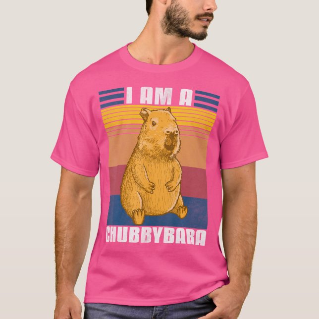 T-shirt Capybara Iam A Chubbybara (Devant)