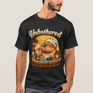 T-shirt Capybara Imperturbable dans un Jacuzzi Autocollant