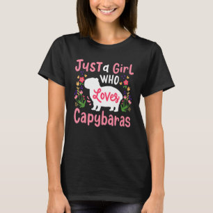 T-shirt Capybara Juste Une Fille Qui Aime Les Capybaras