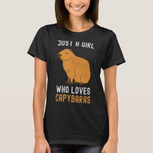 T-shirt Capybara Juste Une Fille Qui Aime Les Capybaras Po