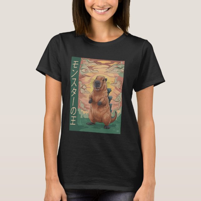 T-shirt Capybara King De Monster Capyzilla Funny Pour Enfa (Devant)