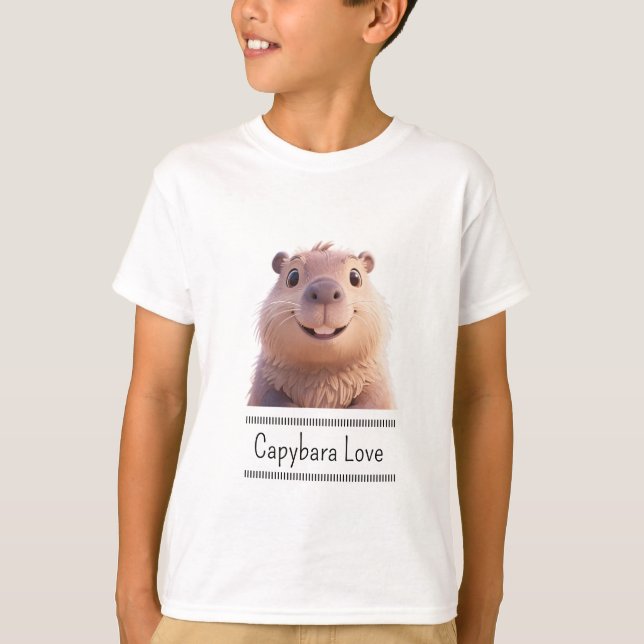 T-shirt Capybara Love (Devant)