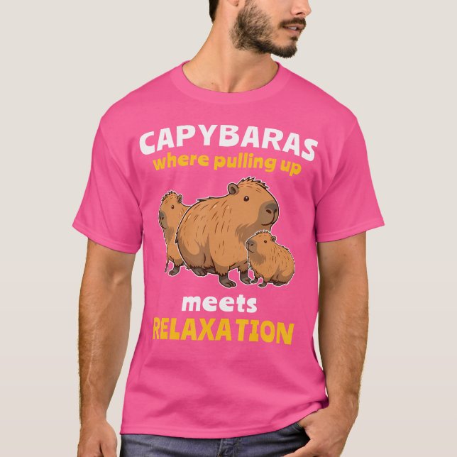 T-shirt Capybara Lover Capy Cute Capybaras (Devant)