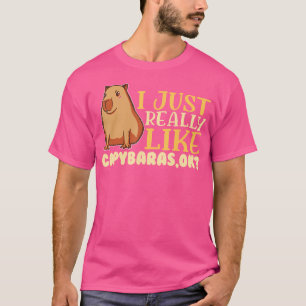 T-shirt Capybara Lover Cute Capybaras Rodent Animal Capyba