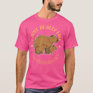 T-shirt Capybara Lover Cute Capybaras Rodent Animal Capyba