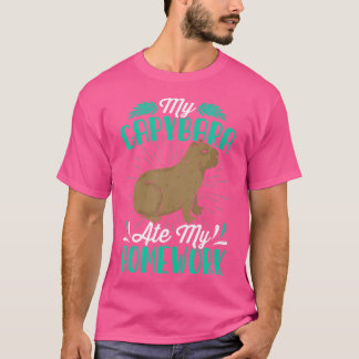 T-shirt Capybara Lover Funny Désolé Mon Capybara Ate My Ho