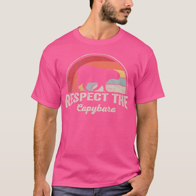 T-shirt Capybara Lover Respecte La Capybara (Devant)
