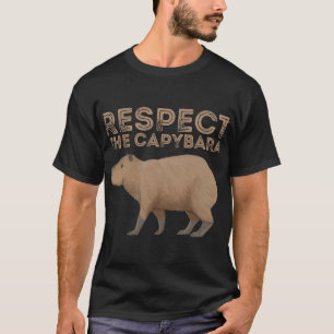 T-shirt Capybara Lover Respecte La Capybara Funny Capybara