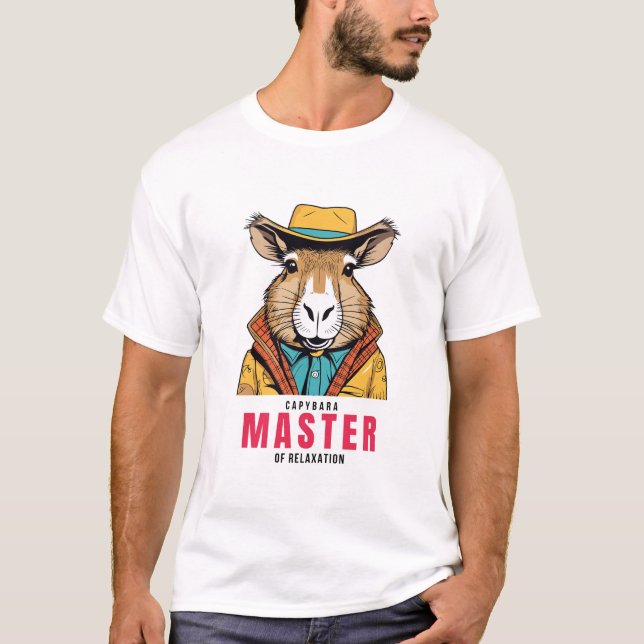 T-shirt Capybara - Maître de la Relaxation (Devant)