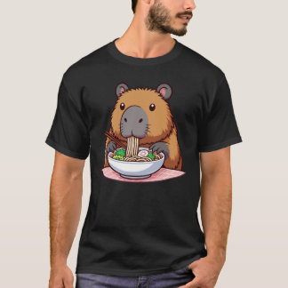 T-shirt Capybara Manger Ramen