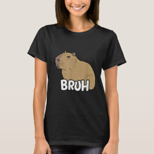 T-shirt Capybara Mème Dit Bruh Avec Capybara Boys Girls