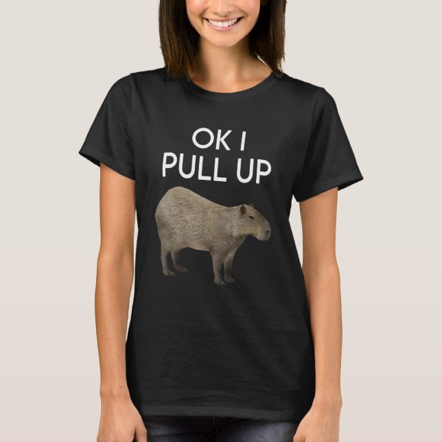 T-shirt Capybara Meme Tirer De Mignons Rongeurs Animaux Ma (Devant)