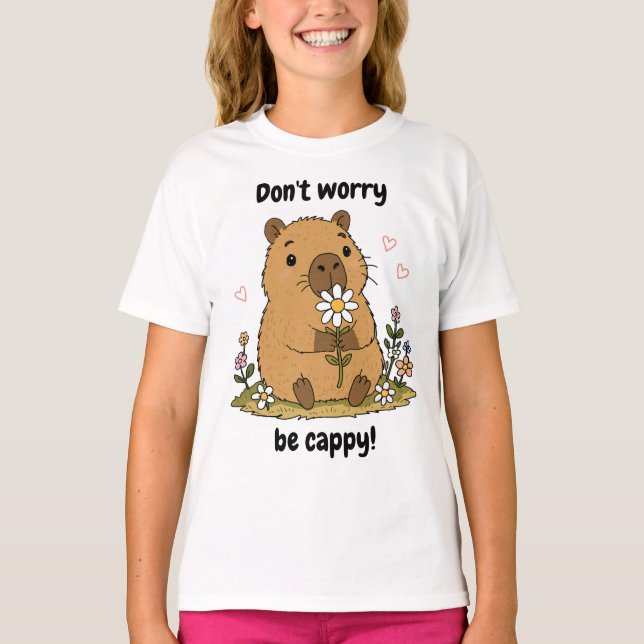 T-shirt Capybara Mignon (Devant)