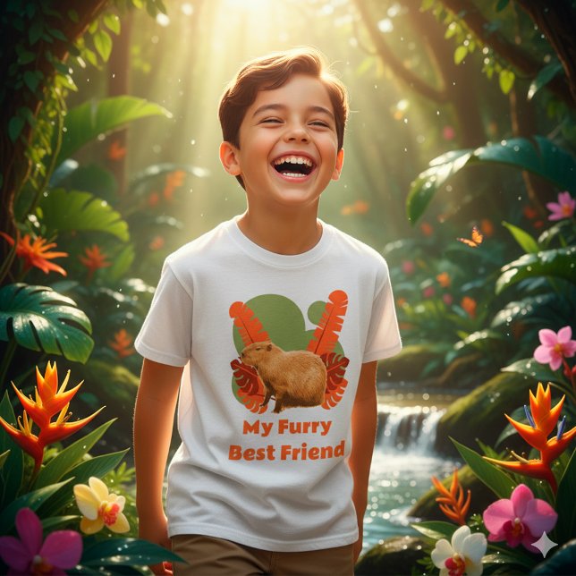 T-shirt Capybara Mon Meilleur Ami Poilu (Créateur téléchargé)